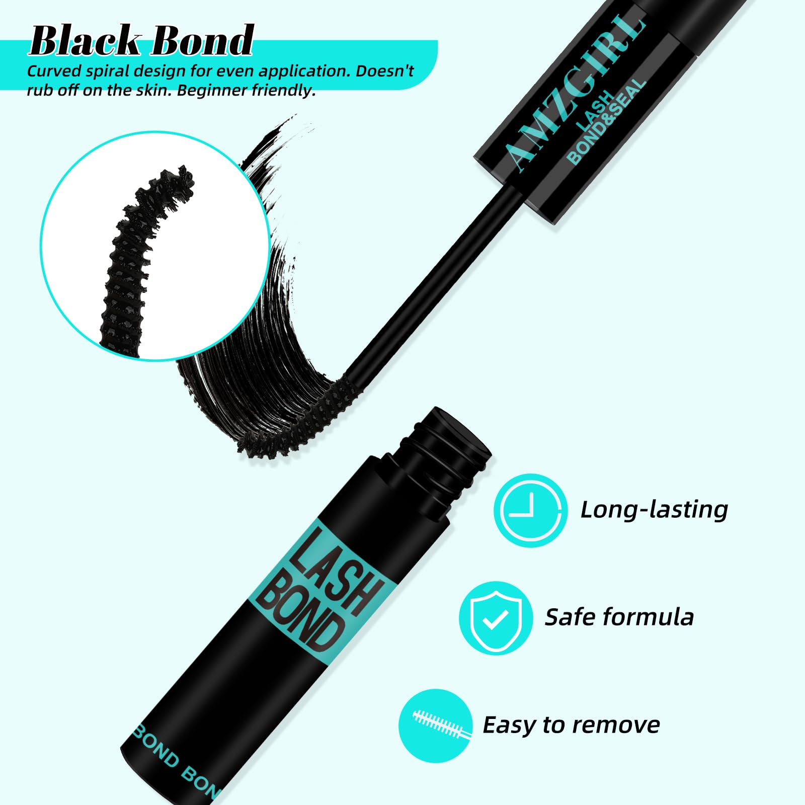 AMZGIRL LASH aplicador preciso en la línea de pestañas para look natural