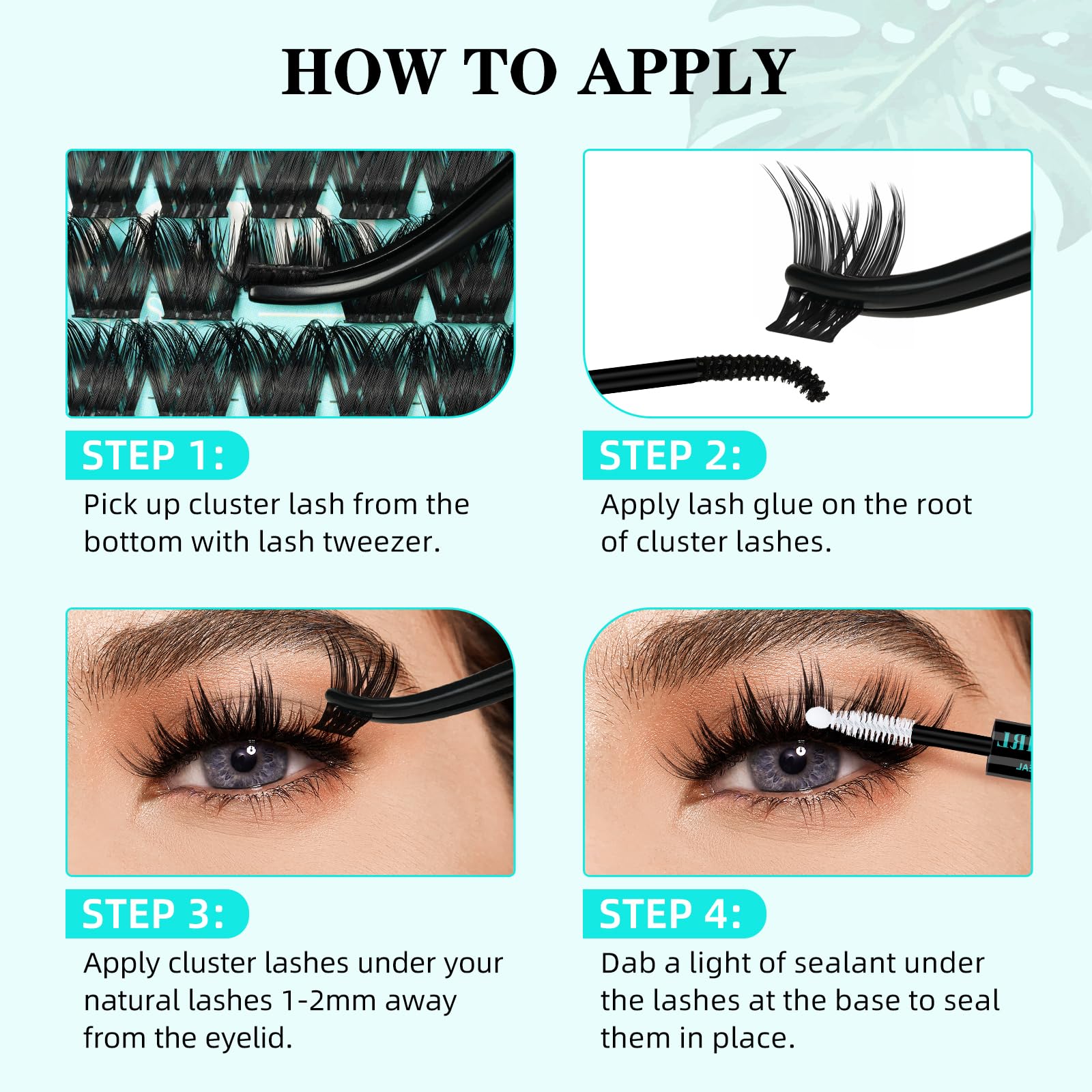 AMZGIRL LASH clústeres reutilizables: durabilidad para uso diario o fiestas.