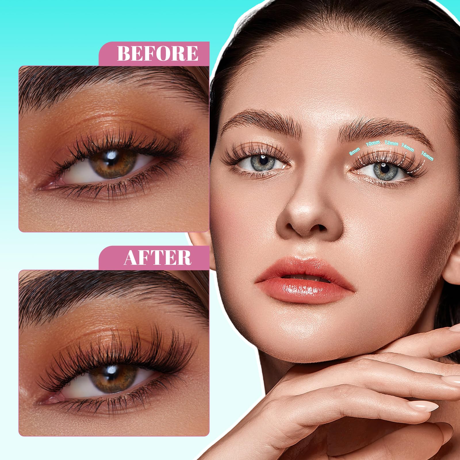 AMZGIRL LASH ideal para principiantes con tres pasos simples de fijar, aplicar y sellar.