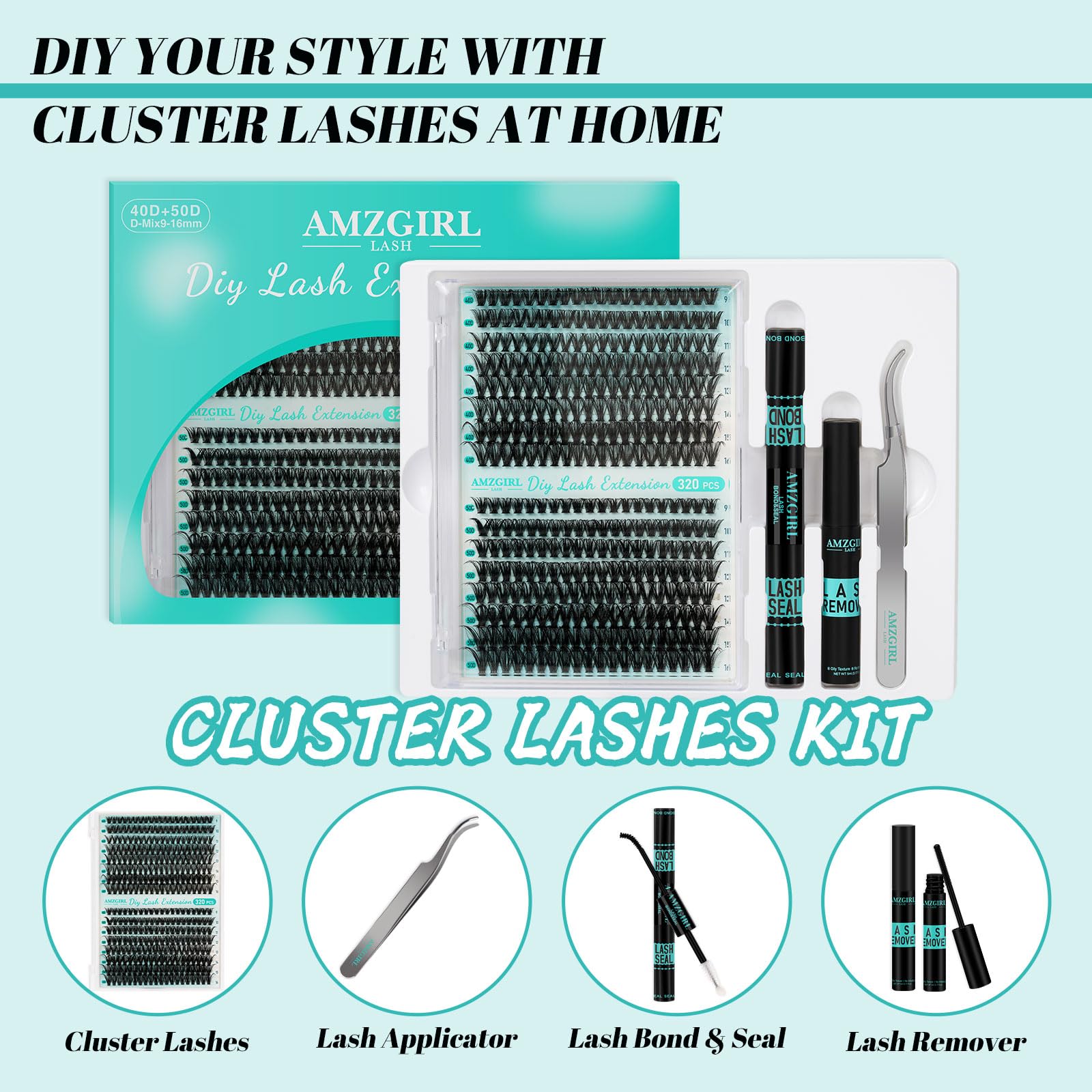 AMZGIRL LASH bond y seal para fijación suave y duradera