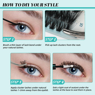 AMZGIRL LASH colección de clústeres para distintos estilos
