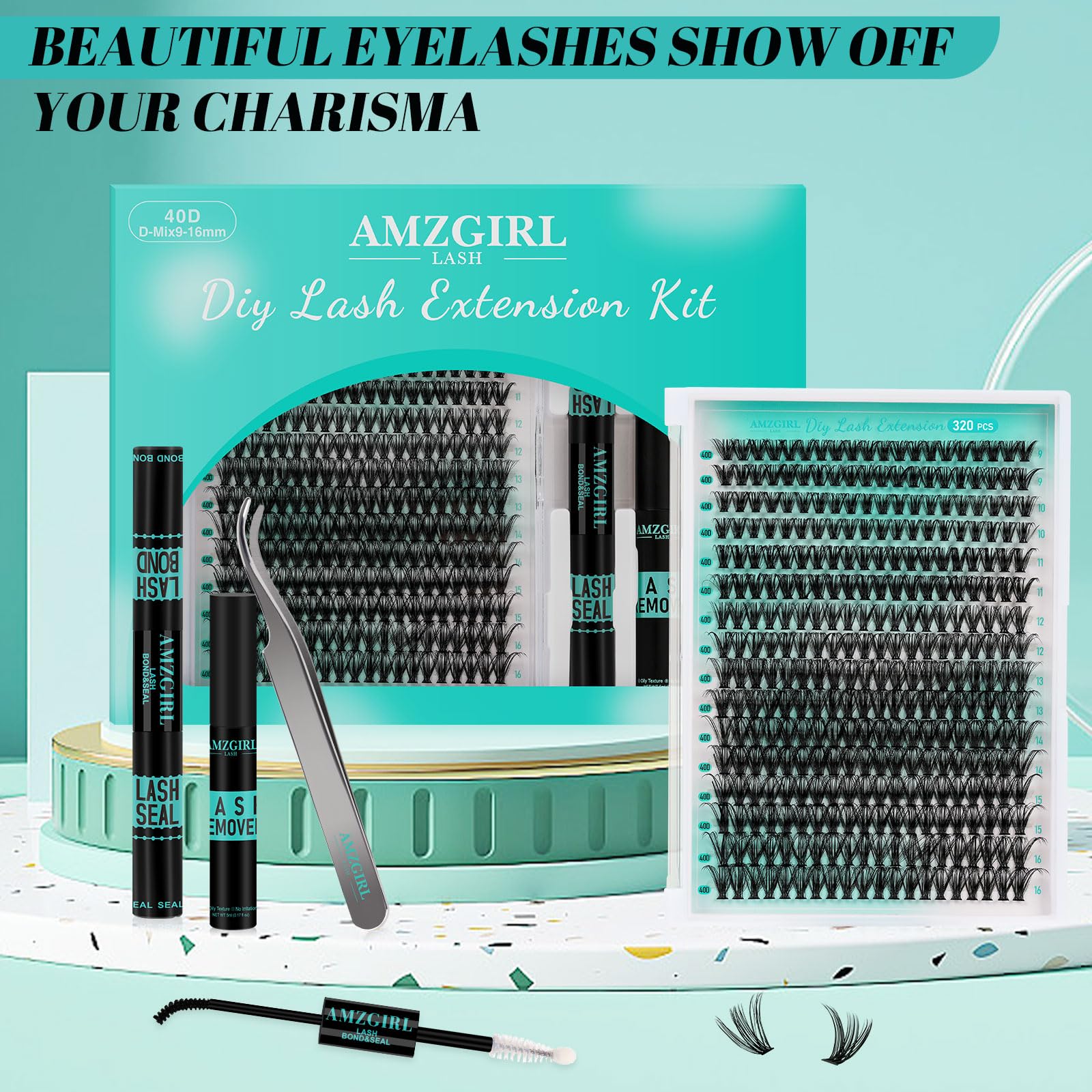 AMZGIRL LASH kit para bricolaje en casa, uso fácil