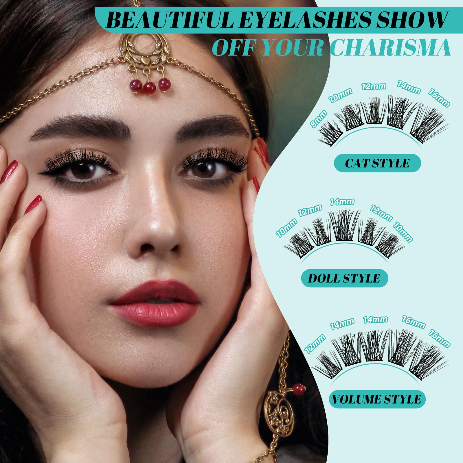 AMZGIRL LASH longitudes mixtas para crear diferentes efectos