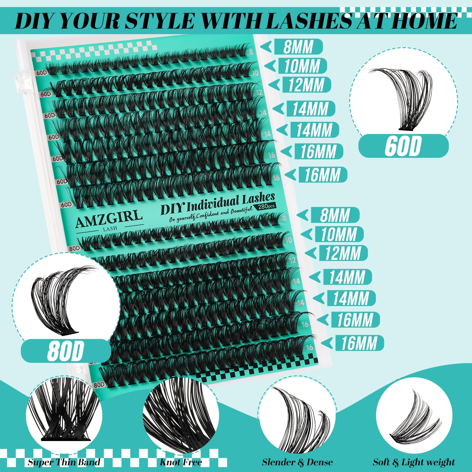 AMZGIRL LASH removedor para pestañas, retiro suave.