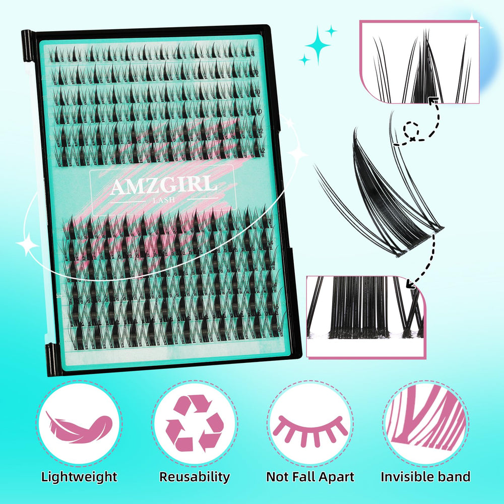 AMZGIRL LASH precision tweezers for accurate cluster placement