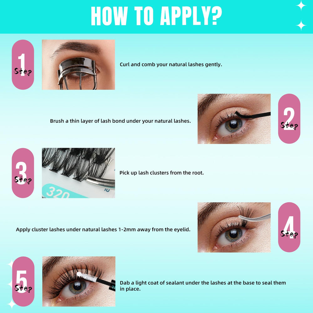 AMZGIRL LASH adecuado para bodas y fiestas, estilos variados de pestañas