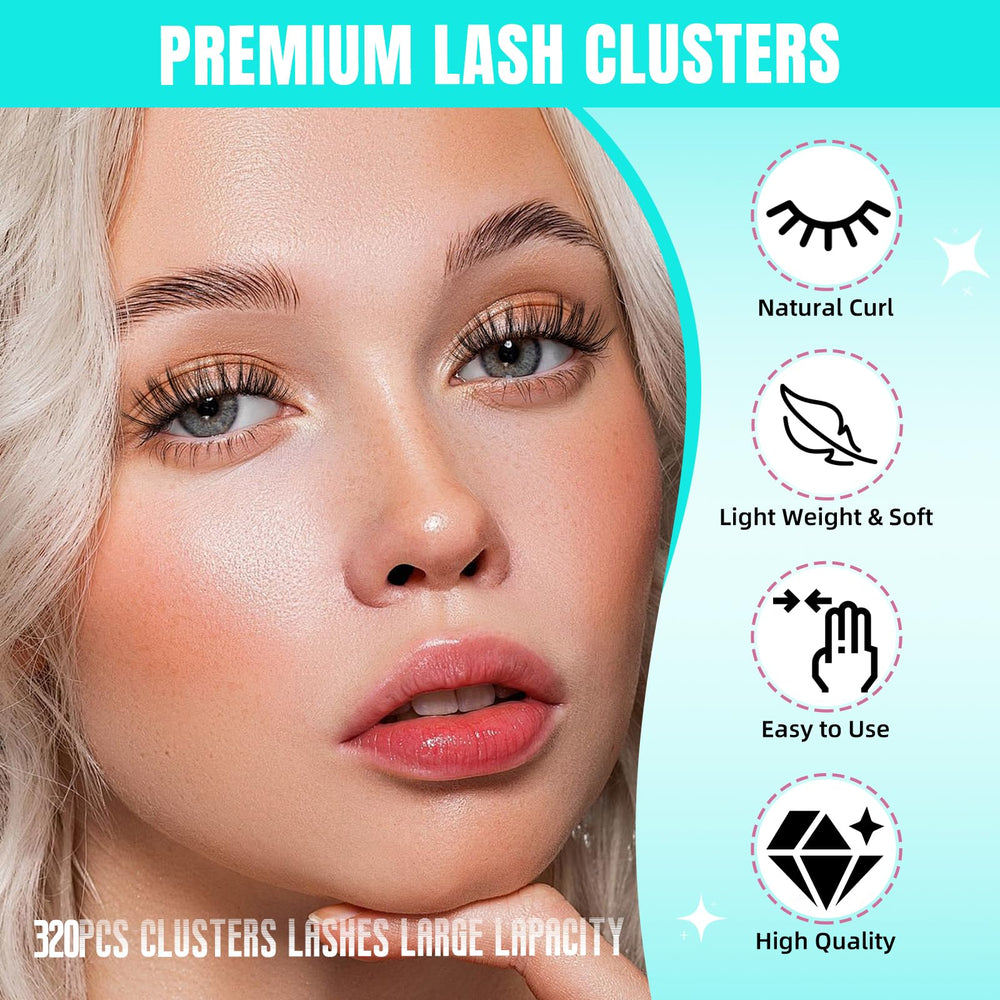 AMZGIRL LASH 30D 40D 9-16 mm, pestañas fáciles de ajustar para distintos estilos