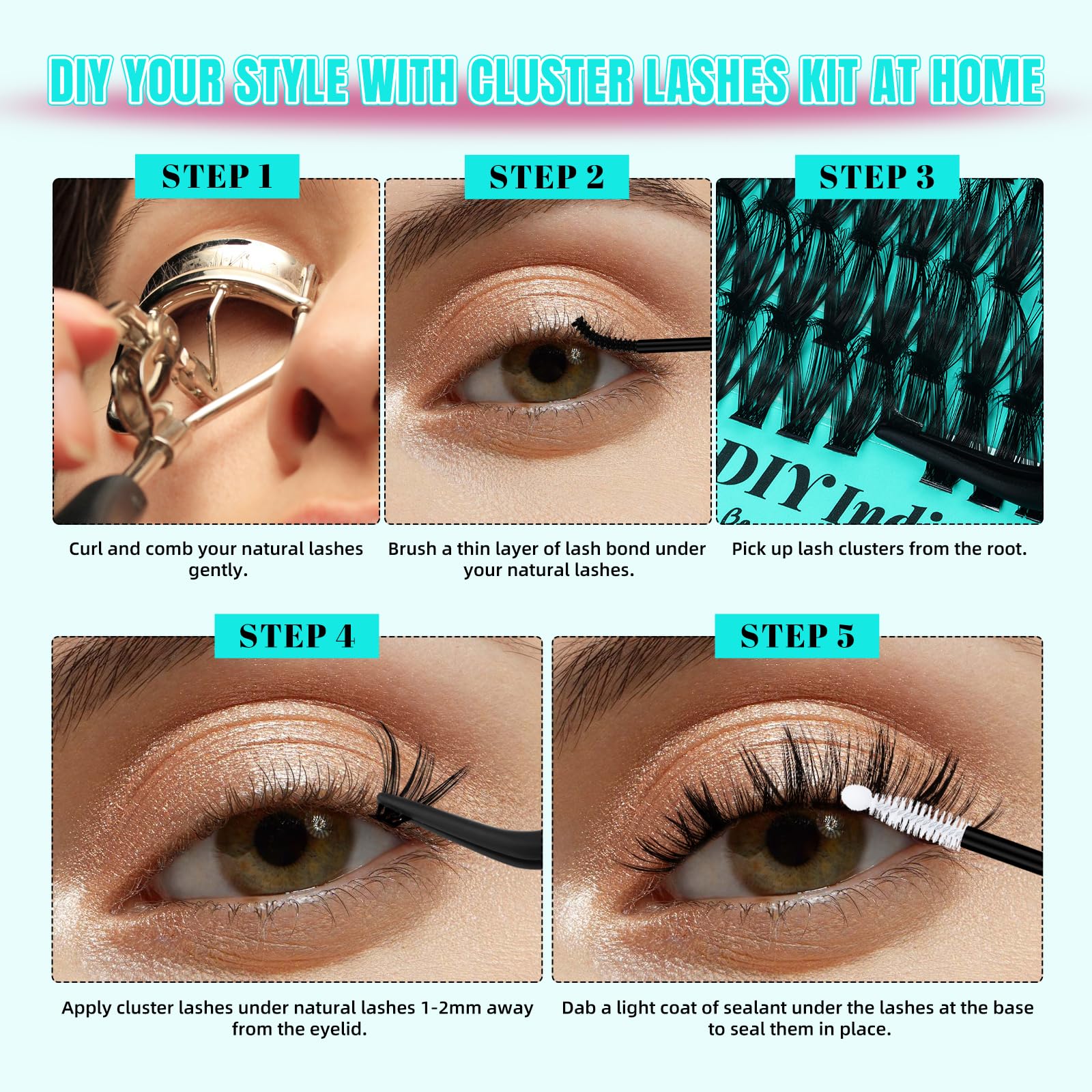 AMZGIRL LASH uso-casa-practico permite retoque rapido en casa.