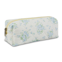 AMZMA bolsa de maquillaje con diseño floral acolchado para guardar cosméticos con estilo
