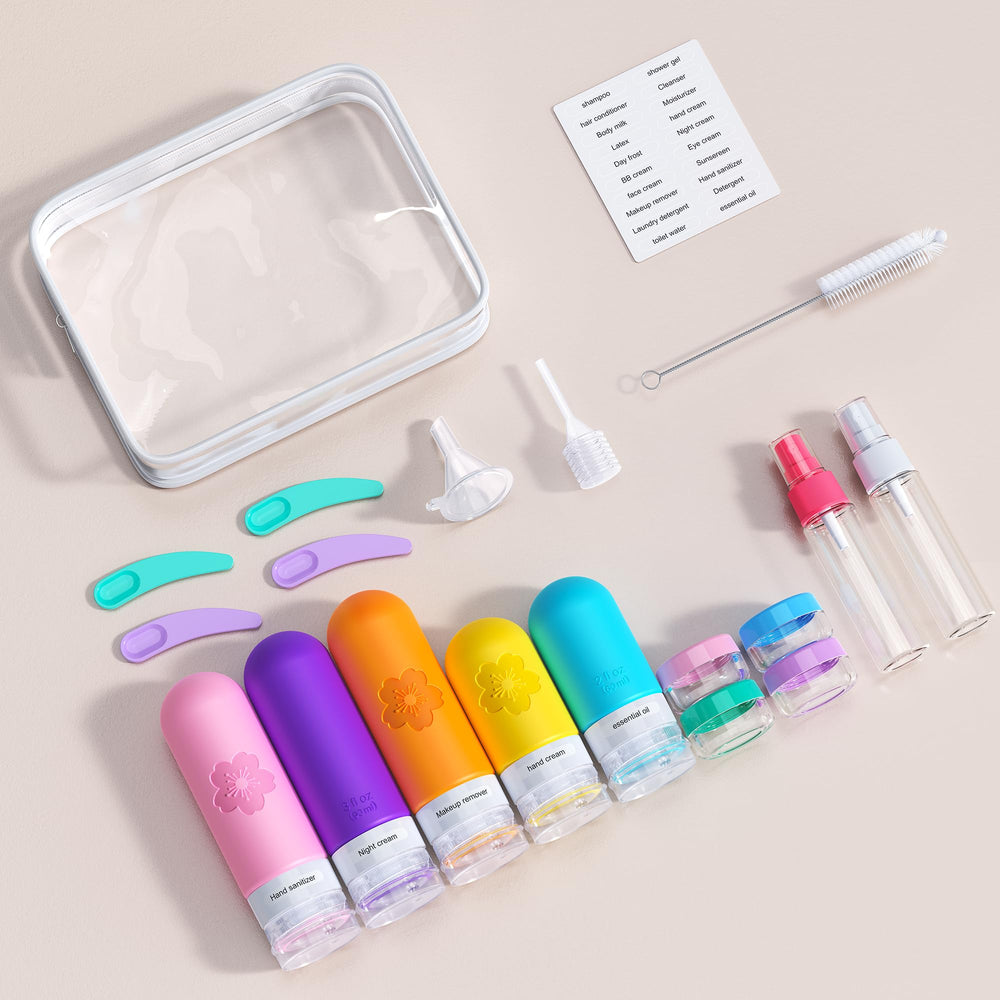 Amzrole accesorios de viaje, espátulas y gotero para un uso higiénico y cómodo.