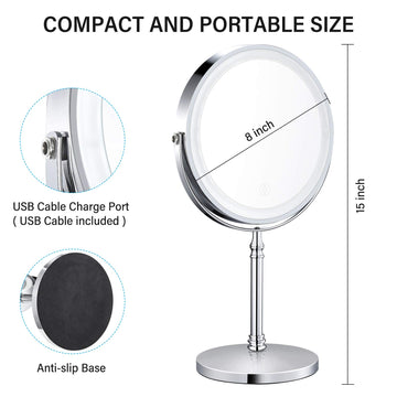 AMZTOLIFE control táctil brillo ajustable con 3 niveles