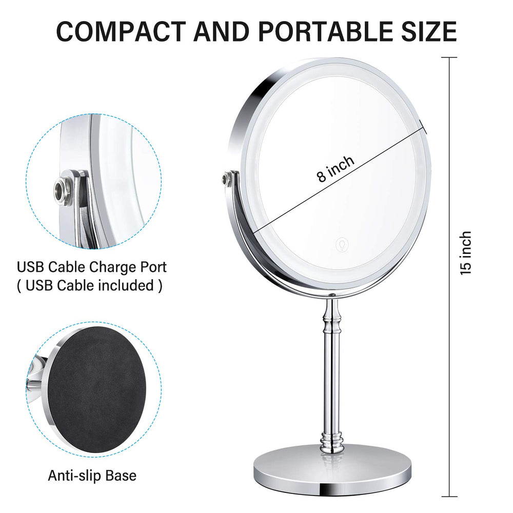AMZTOLIFE control táctil brillo ajustable con 3 niveles