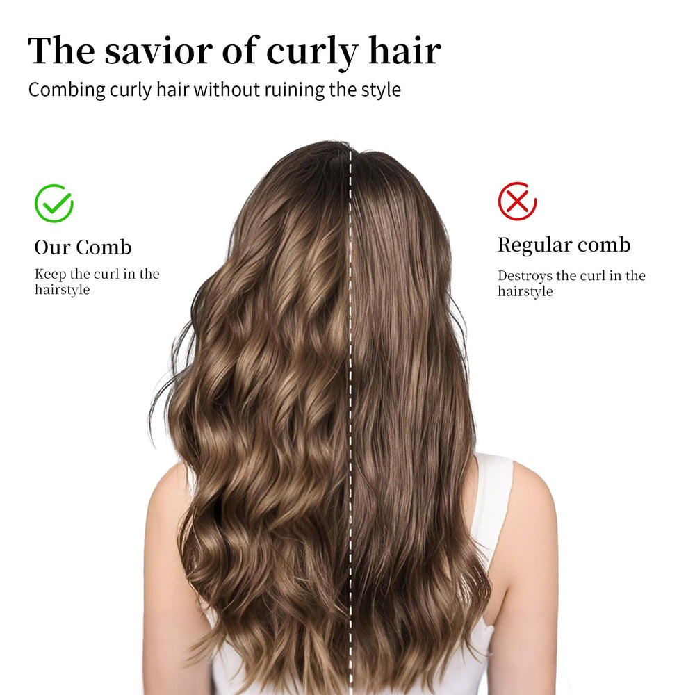 AMZWISH: peine para rizos cuida la salud del cabello y desenreda.