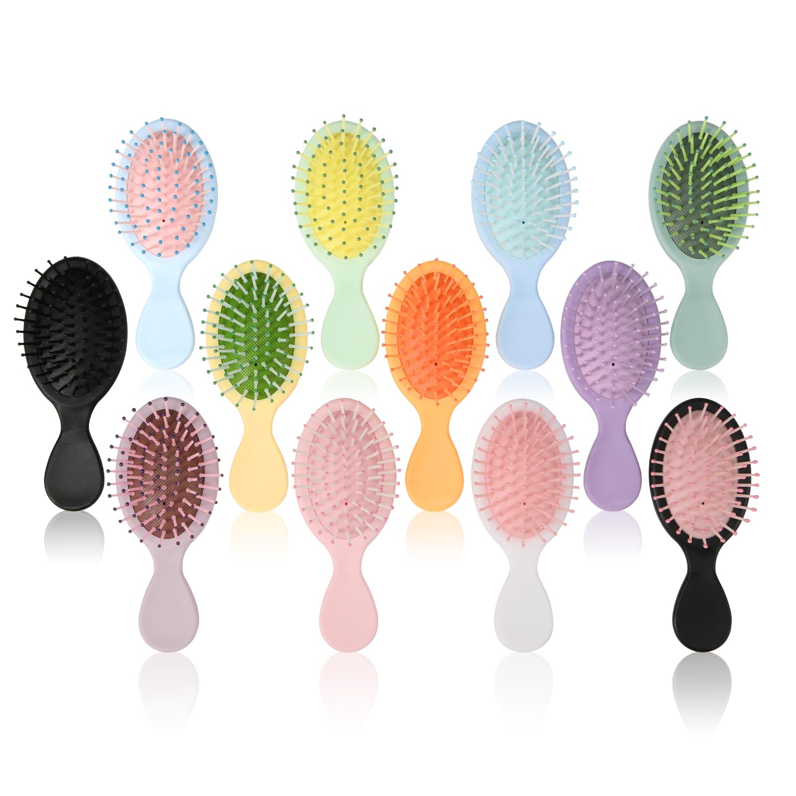 ANABIUP cepillo mini para pelo, 12 colores, desenreda con suavidad.