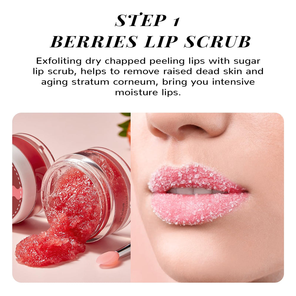 ANAI RUI exfoliante de labios con azúcar para eliminar células muertas.