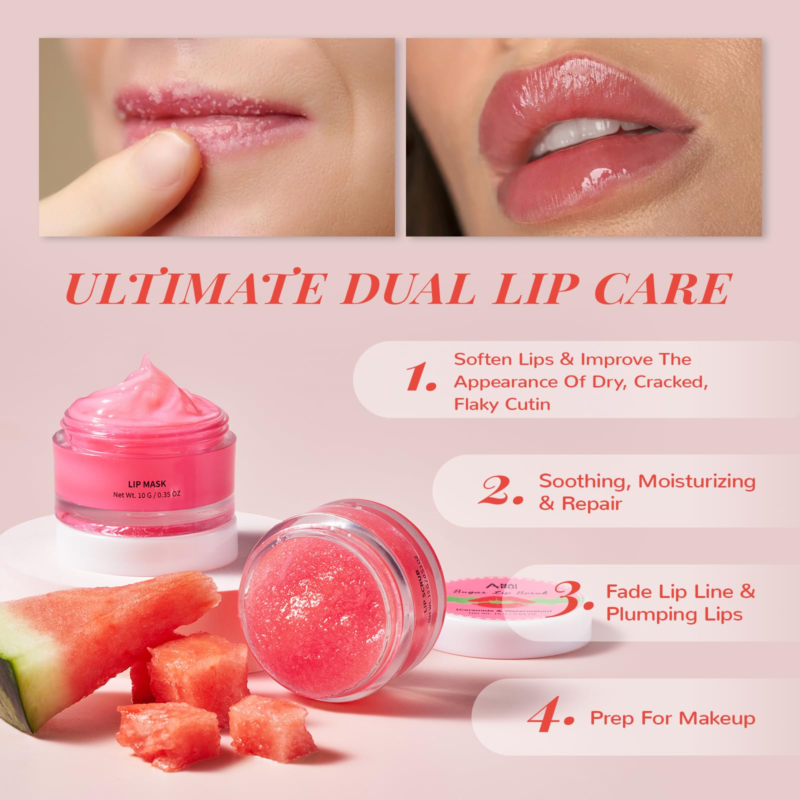 ANAI RUI exfoliante labios granulado watermelon mejora textura