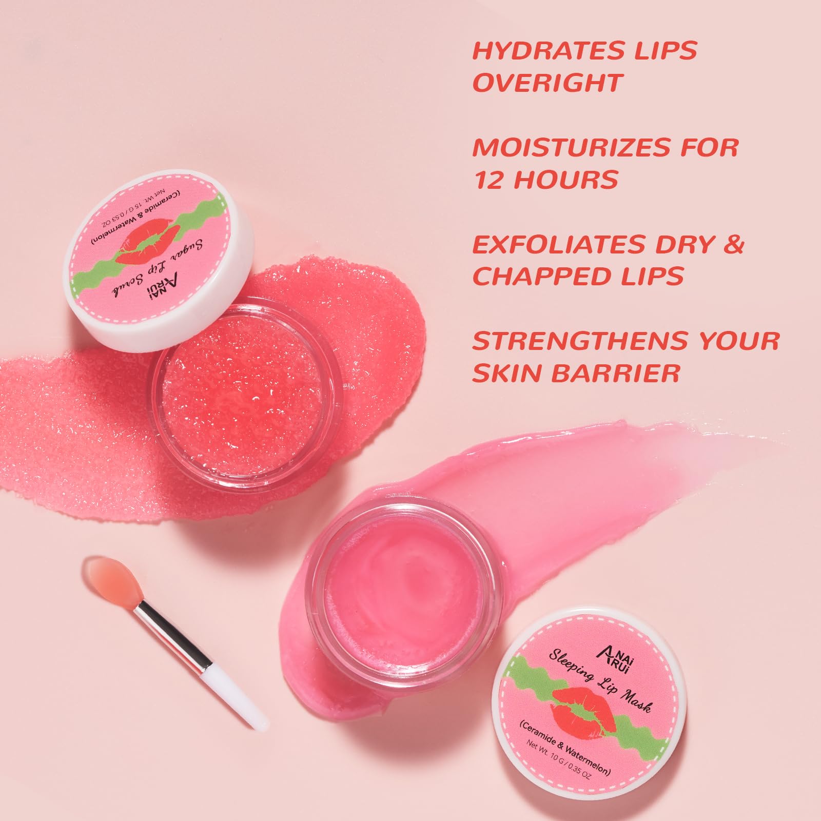 ANAI RUI mascarilla labios ceramida nocturna hidrata profundamente