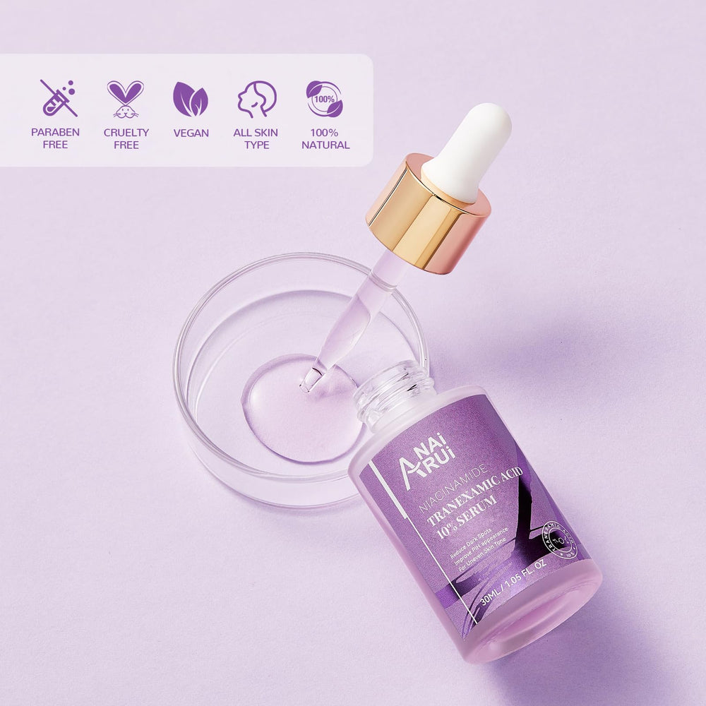 Detalle del empaque del ANAI RUI serum 10% TXA
