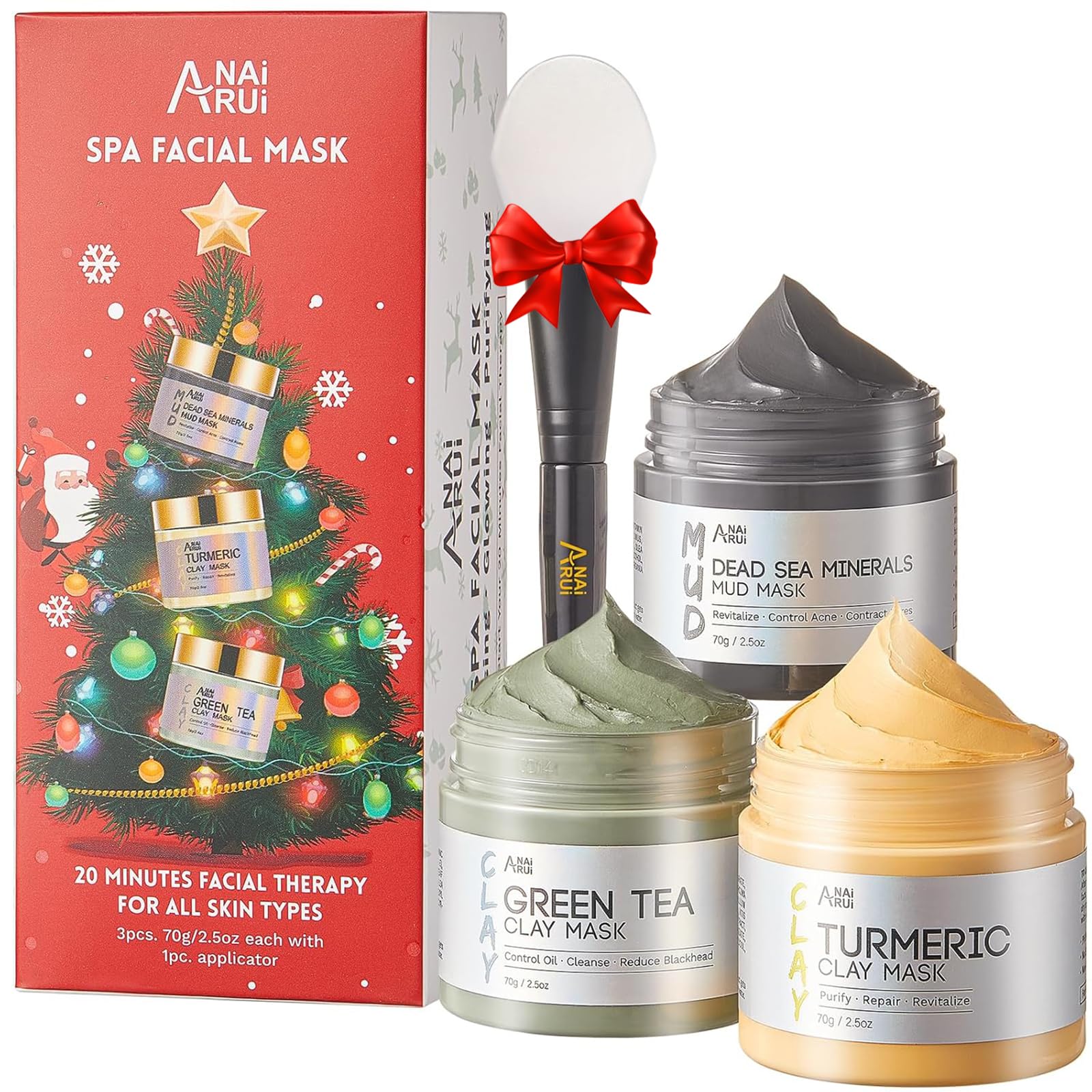 Conjunto ANAI RUI 3 en 1 para cuidado facial, ideal como regalo