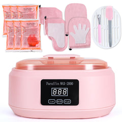 Ananelleo, máquina de parafina para manos y pies en color rosa, diseño compacto para casa.