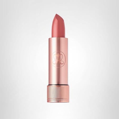 Anastasia Beverly Hills Barra de Labios Satinada Rosa Empolvado, envase lujoso inspira confianza.
