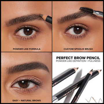 Aplicación de cejas detallada con el lápiz y spoolie de Anastasia Beverly Hills.