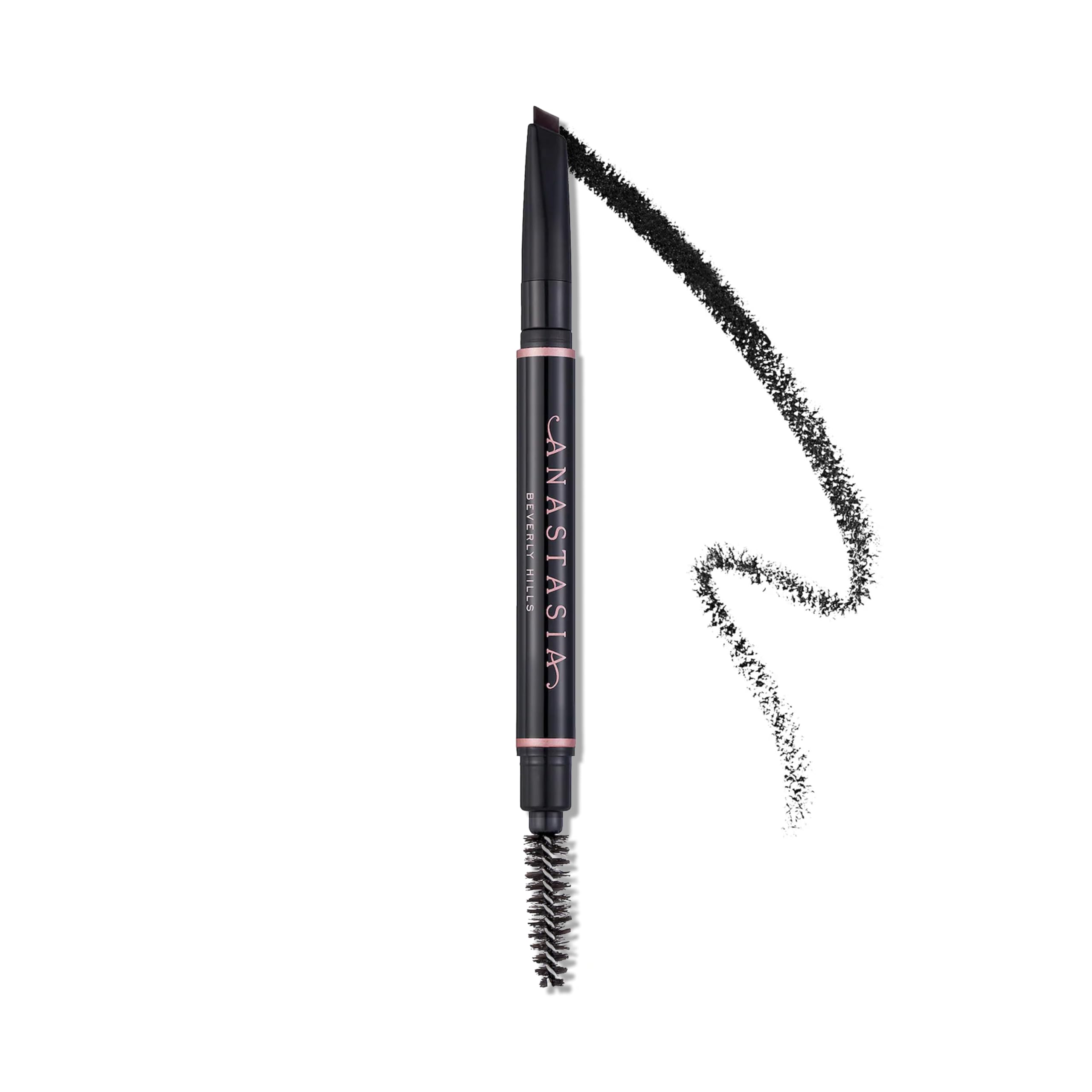 Anastasia Beverly Hills Brow Definer Ebony, crayon triangulaire rétractable pour tracés précis.