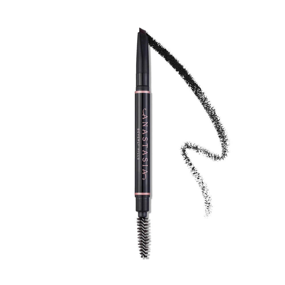 Anastasia Beverly Hills Brow Definer Ebony, crayon triangulaire rétractable pour tracés précis.