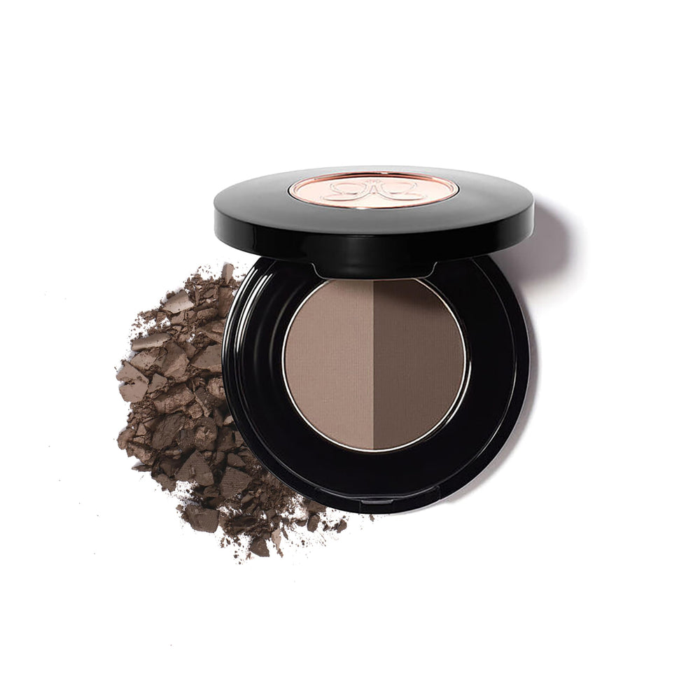 Anastasia Beverly Hills Brow Powder Duo, ombré naturel pour brun foncé.