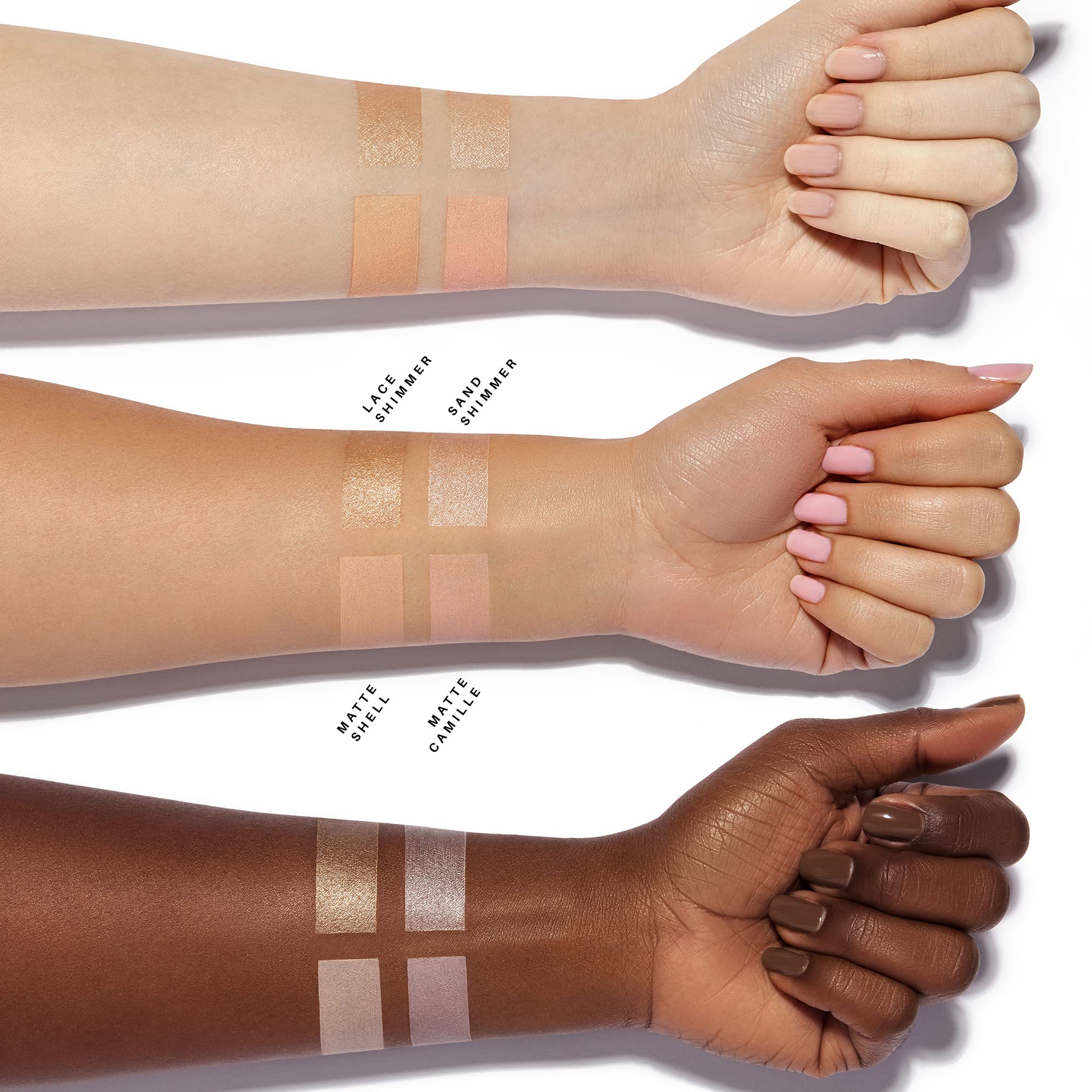 Muestra de tono Camille/Sand en piel para cejas Camille/Sand