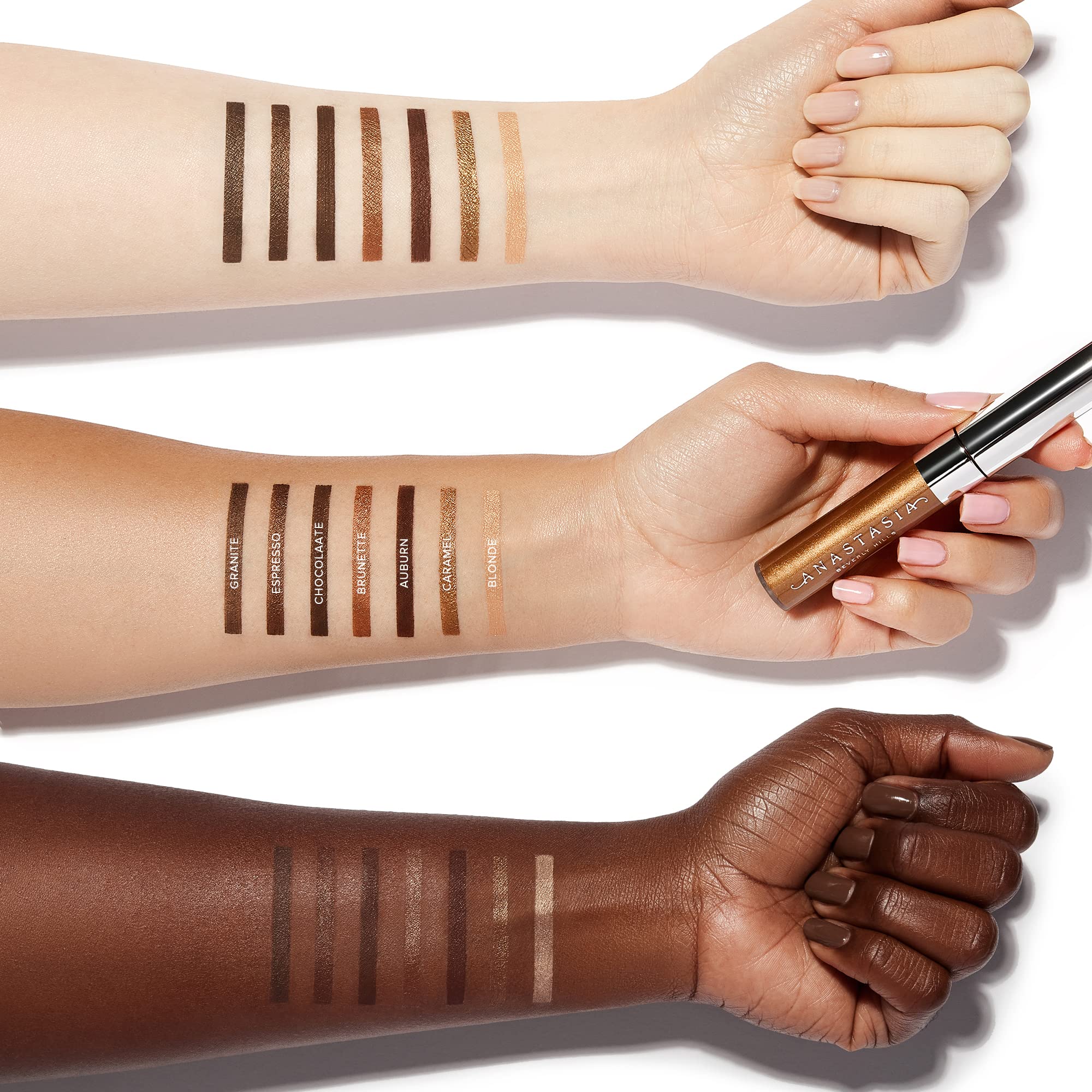 Finition mate après séchage avec les sourcils d'Anastasia Beverly Hills.