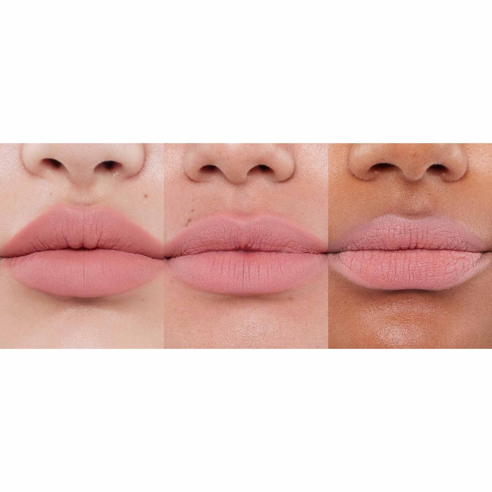 Anastasia Beverly Hills Lip Velvet Kiss, sensación ligera al secar para uso diario continuo.