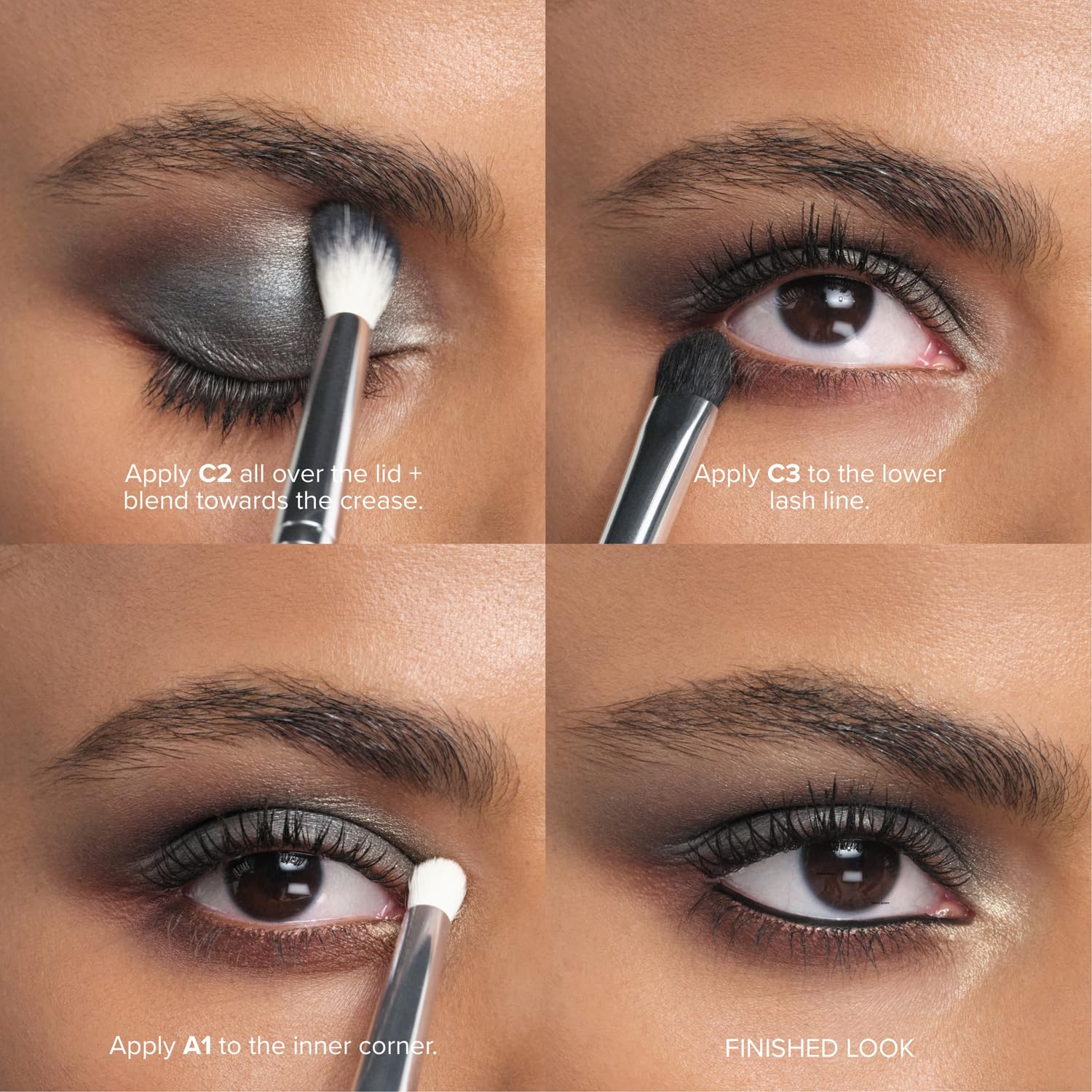 Anastasia Beverly Hills Mini Embers applied on eyelids for versatile looks.