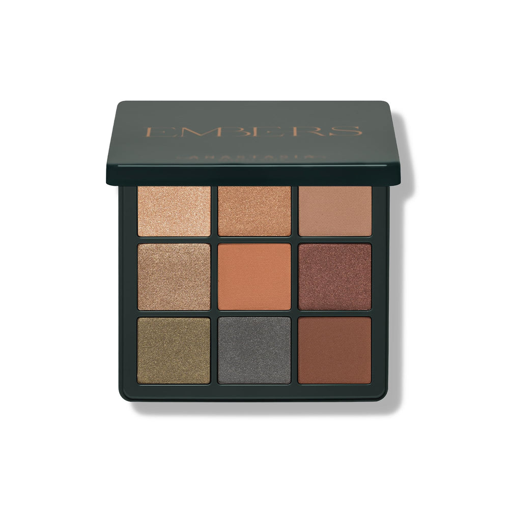 Anastasia Beverly Hills Mini Embers palette front view, compact travel-friendly design.