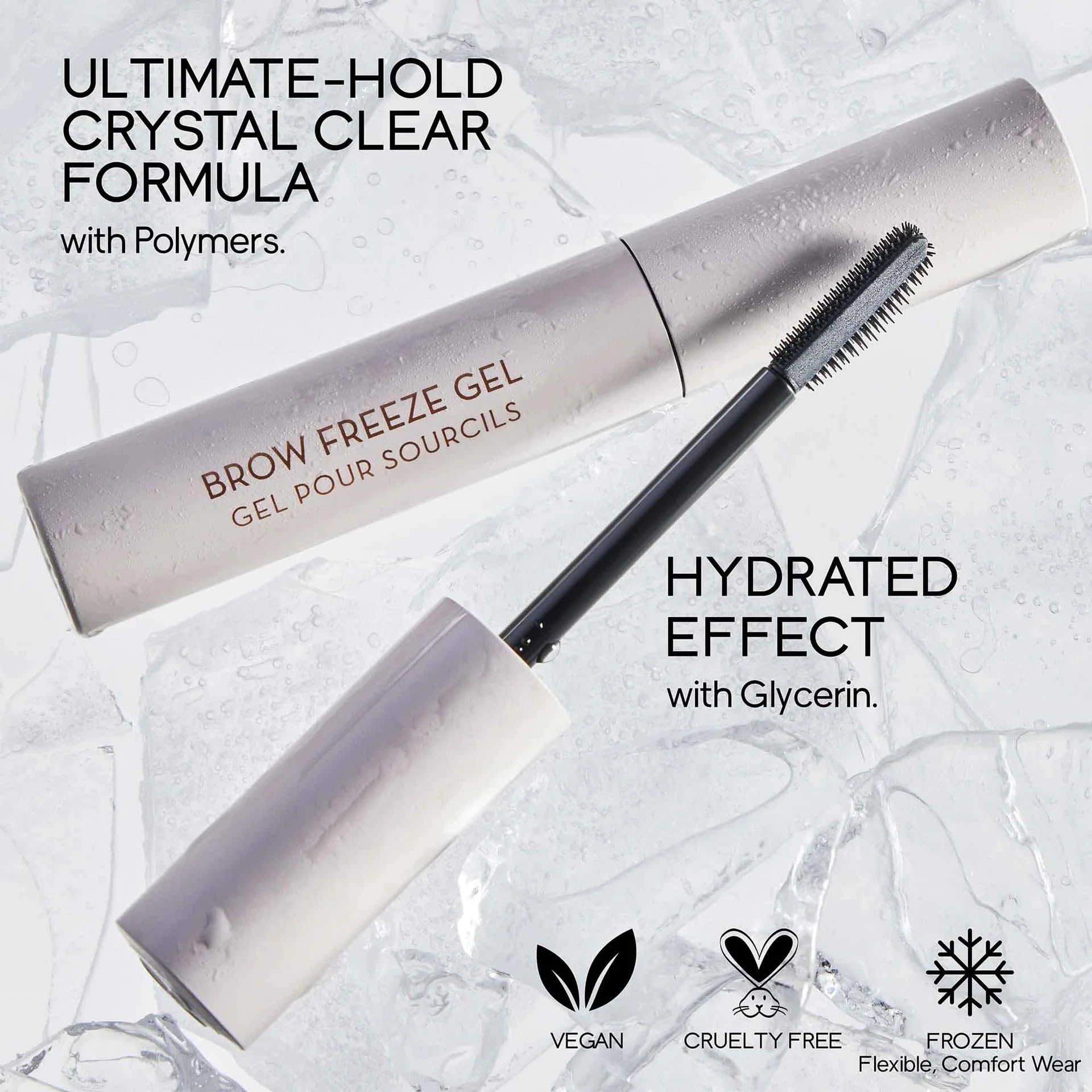Acabado natural que mantiene la forma de las cejas con Brow Freeze Gel.