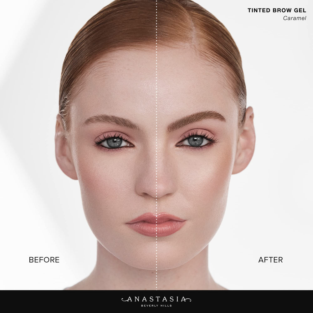 Anastasia Beverly Hills Gel teinté Chocolat, matière légère pour une tenue souple des sourcils.