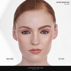 Anastasia Beverly Hills Gel teinté Chocolat, matière légère pour une tenue souple des sourcils.