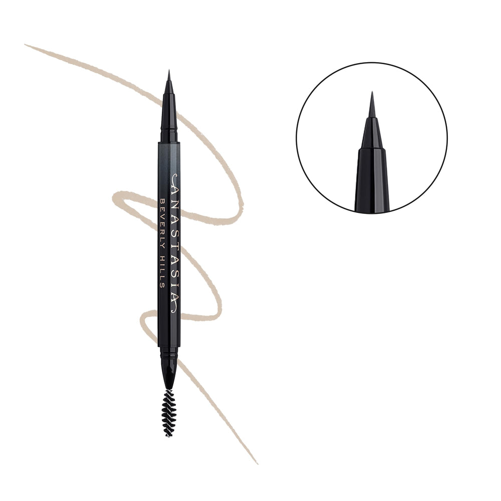Anastasia Beverly Hills MicroStroke Brow Pen, punta micro fina imita pelos para un aspecto natural