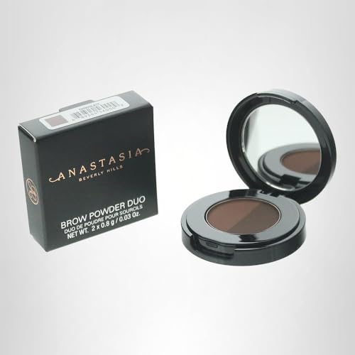 Anastasia Brow Powder Duo Chocolate ideal para mezclar tonos y ajustar la intensidad.
