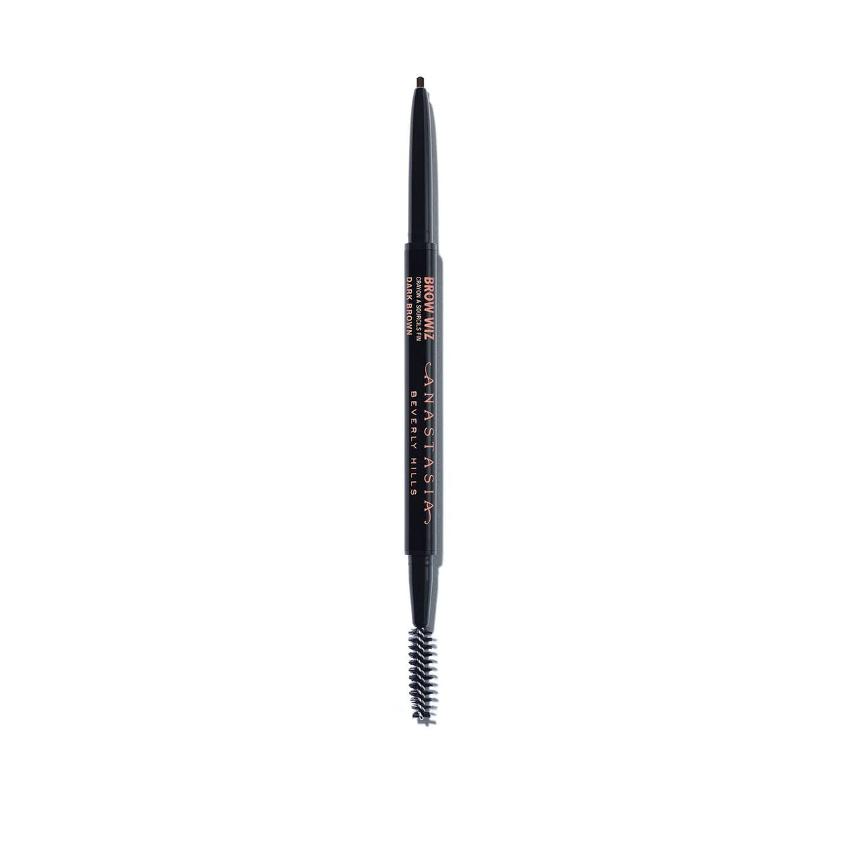 Anastasia Brow Wiz marrón oscuro, aplicación precisa para definir cejas.
