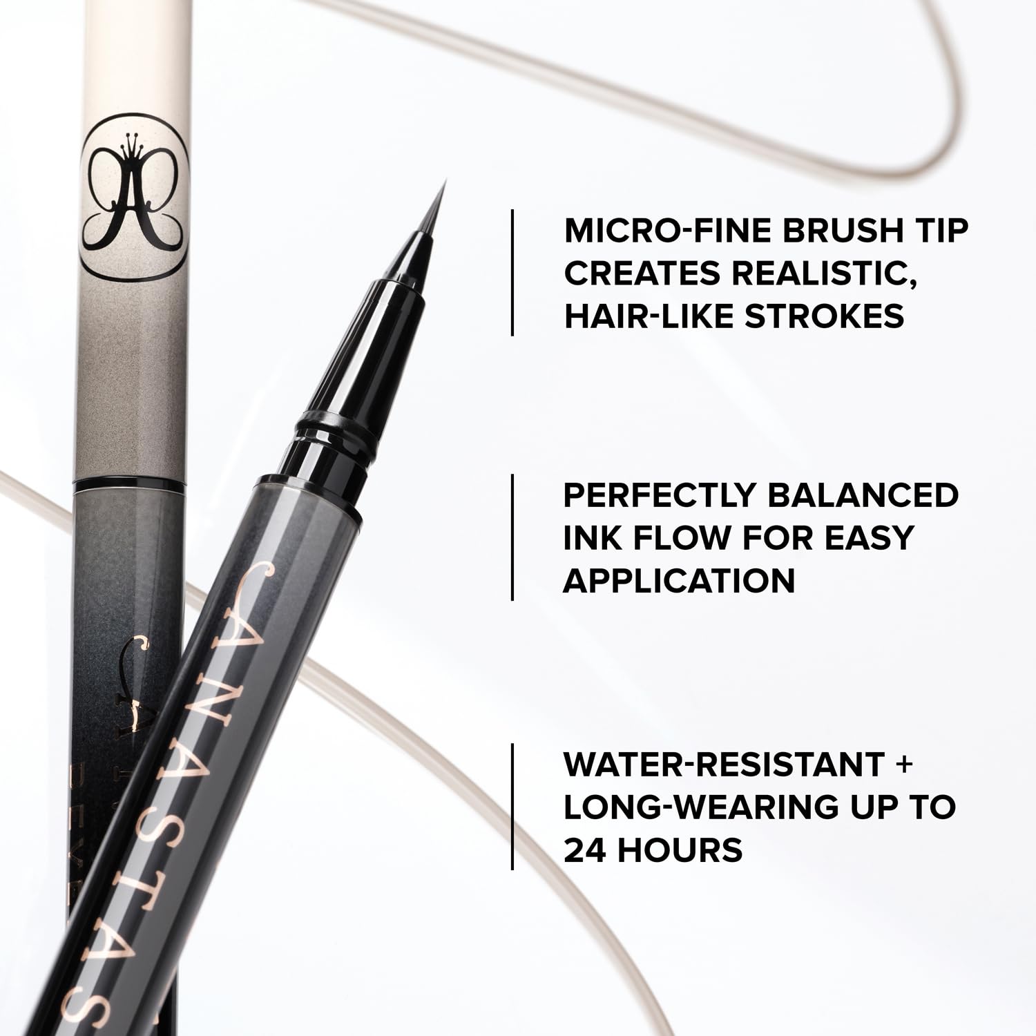 Anastasia Beverly Hills MicroStroke, textura natural que imita pelos reales.