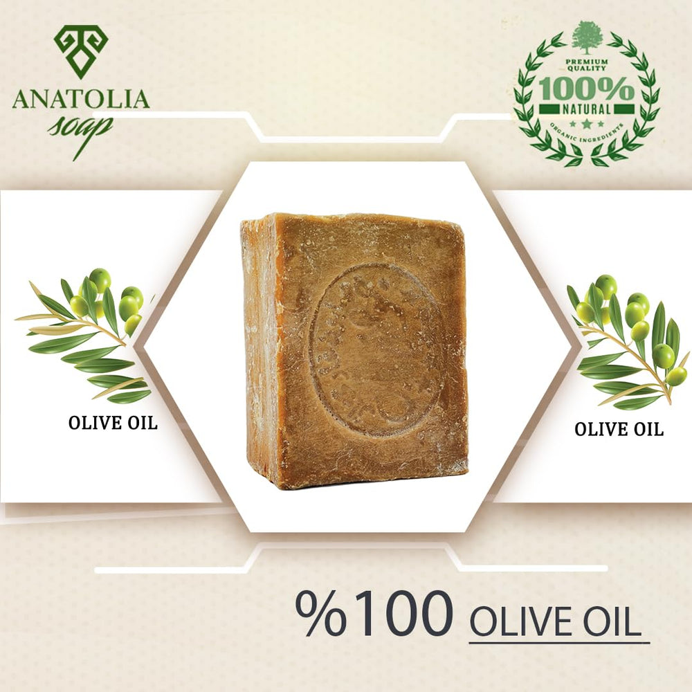 Anatolia Soap Aleppo: uso diario, agradable textura y limpieza suave.