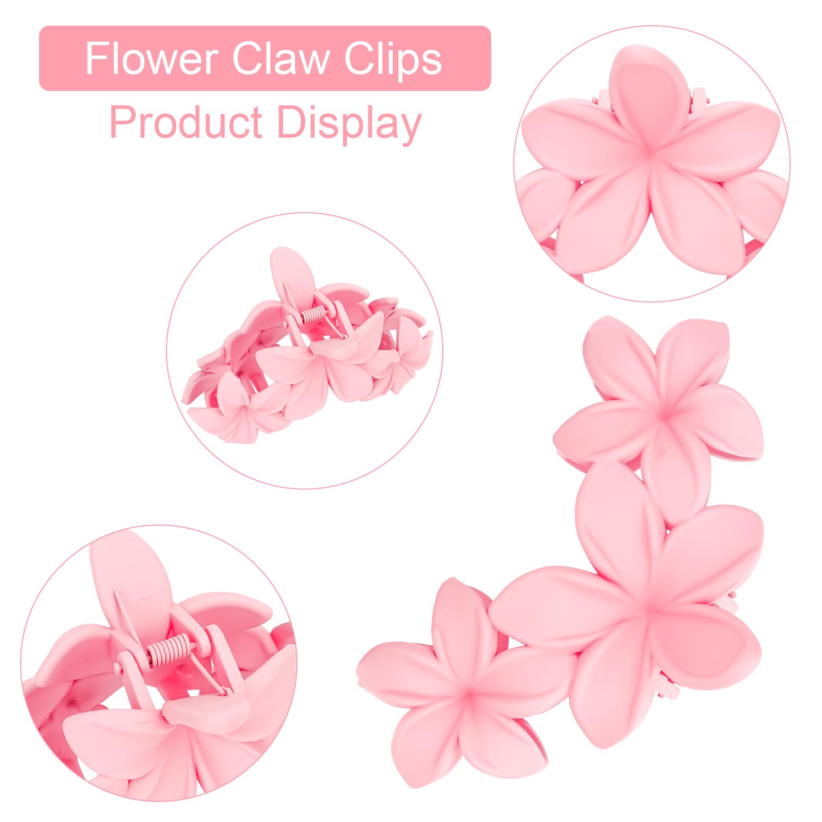 Anbala flor hawaiana gradiente blanco-rosa, colores versátiles para cualquier estilo