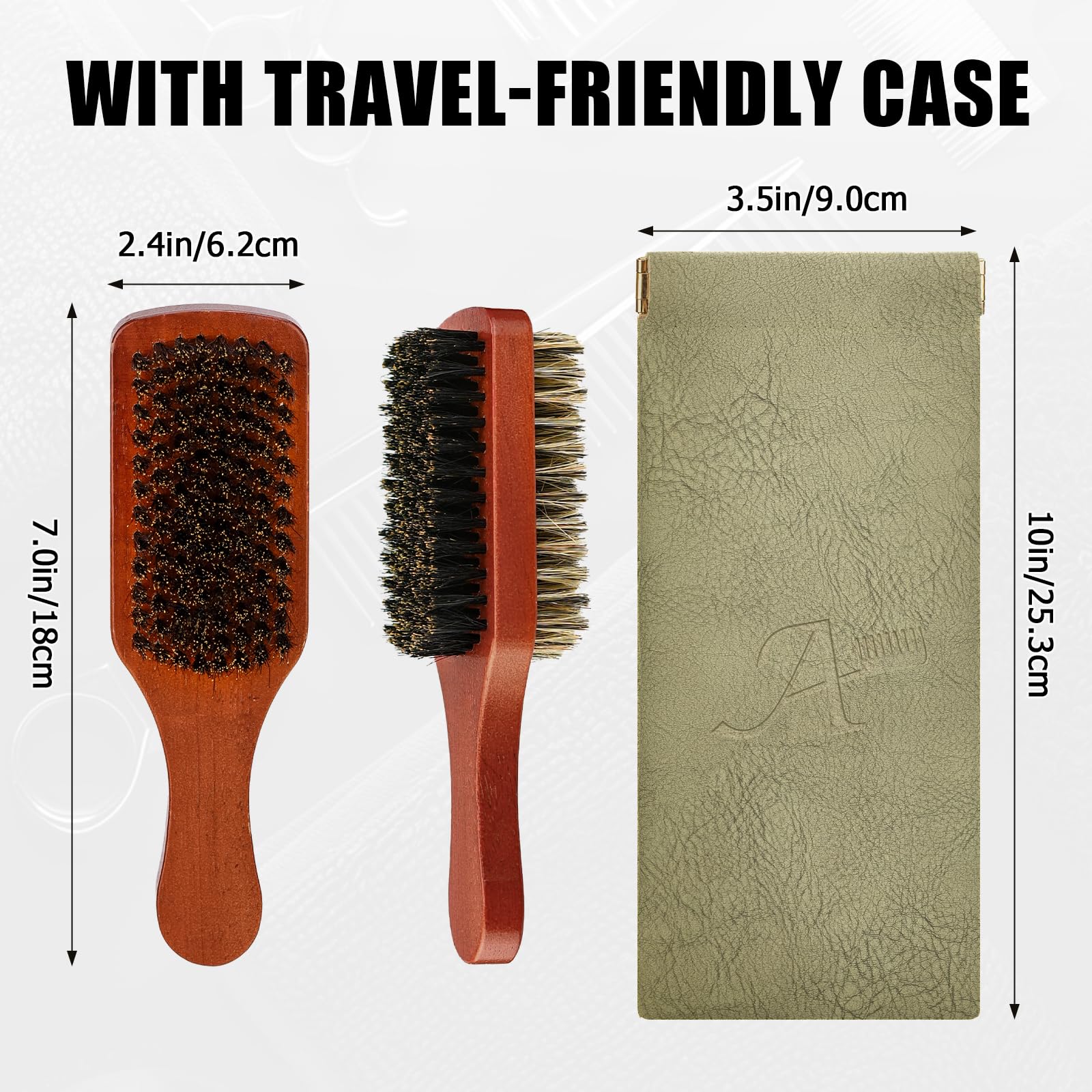 Ancable cepillo portable para viaje, ideal para gimnasio y escapadas.