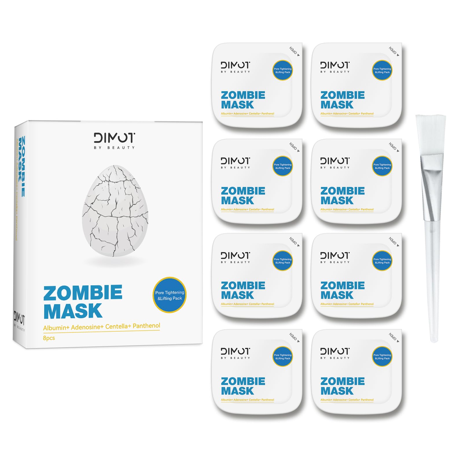 ANCAI Zombie Mascara facial: envase individual facilita dosificación precisa