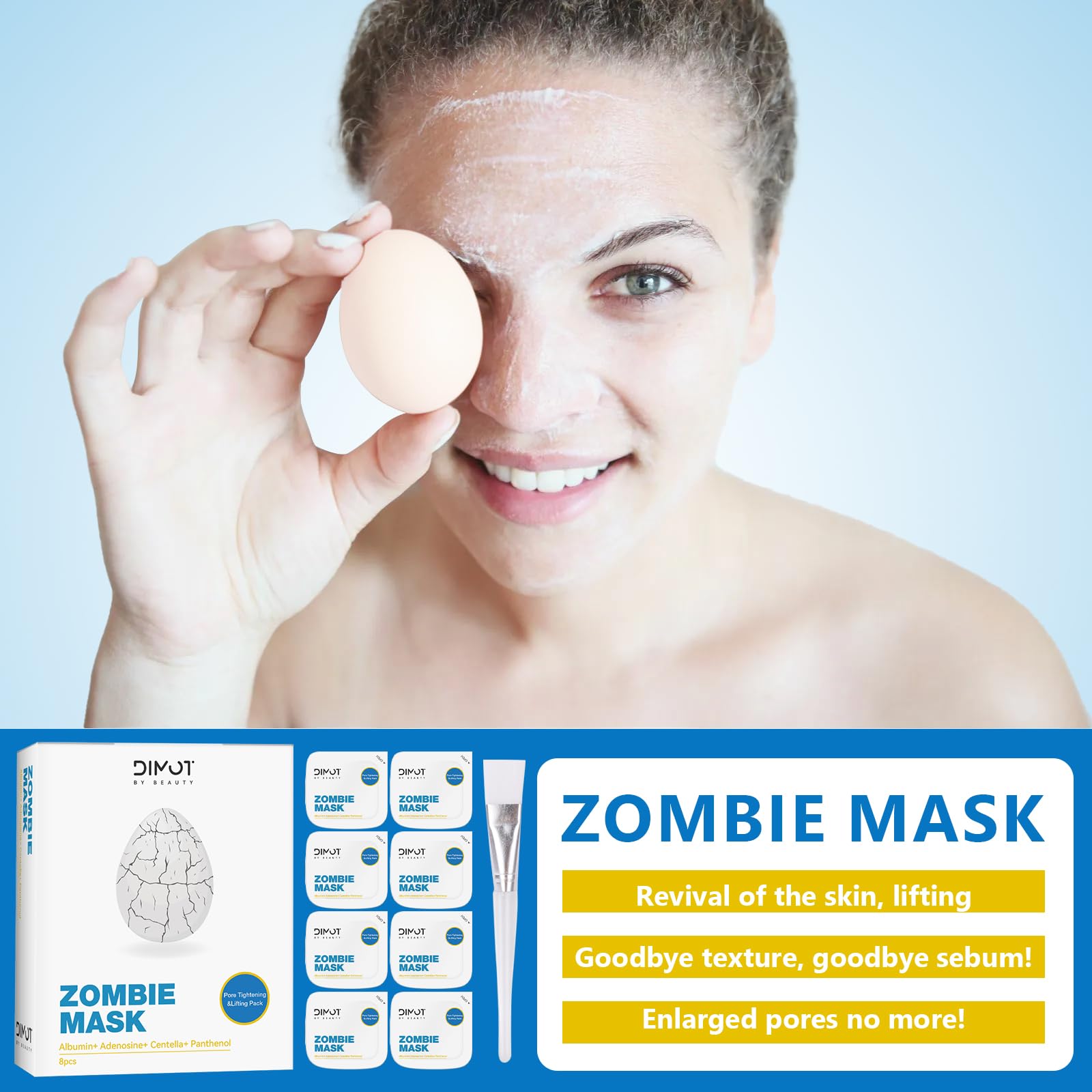 ANCAI Zombie Mascara facial: textura agradable y fácil de retirar