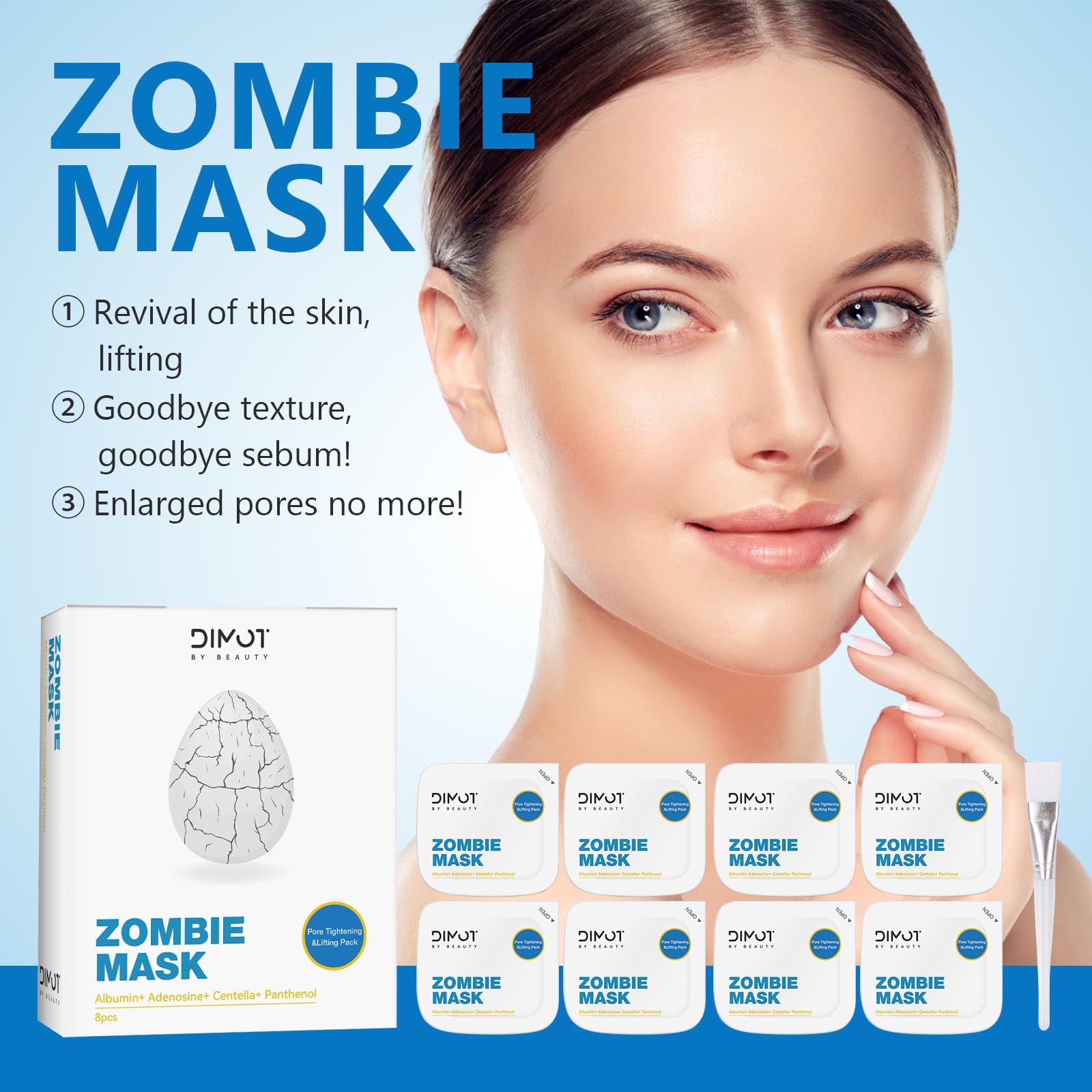 ANCAI Zombie Mascara facial: calmantes para equilibrar la epidermis