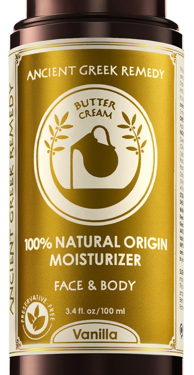 Ancient Greek Remedy crema hidratante facial, textura sedosa para piel seca.