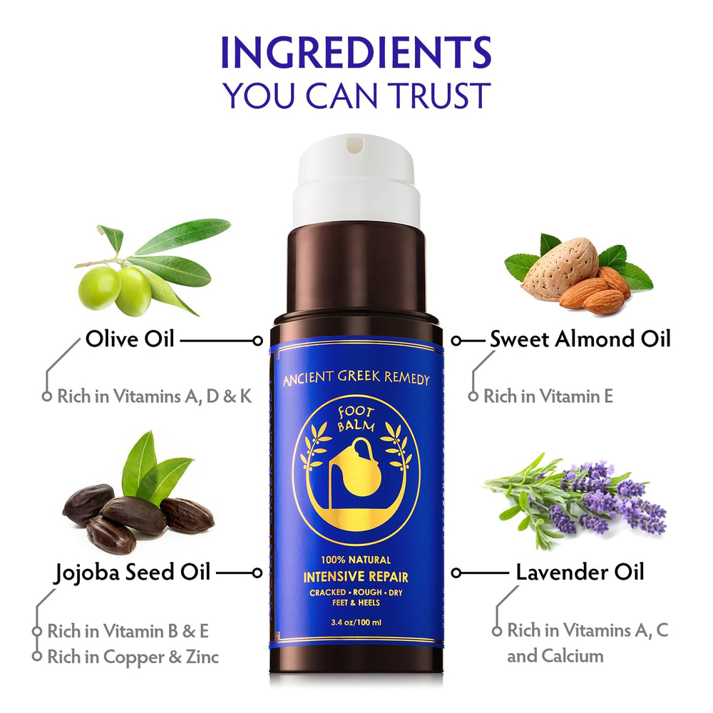 Uso nocturno de Ancient Greek Remedy para pies y relajación nocturna