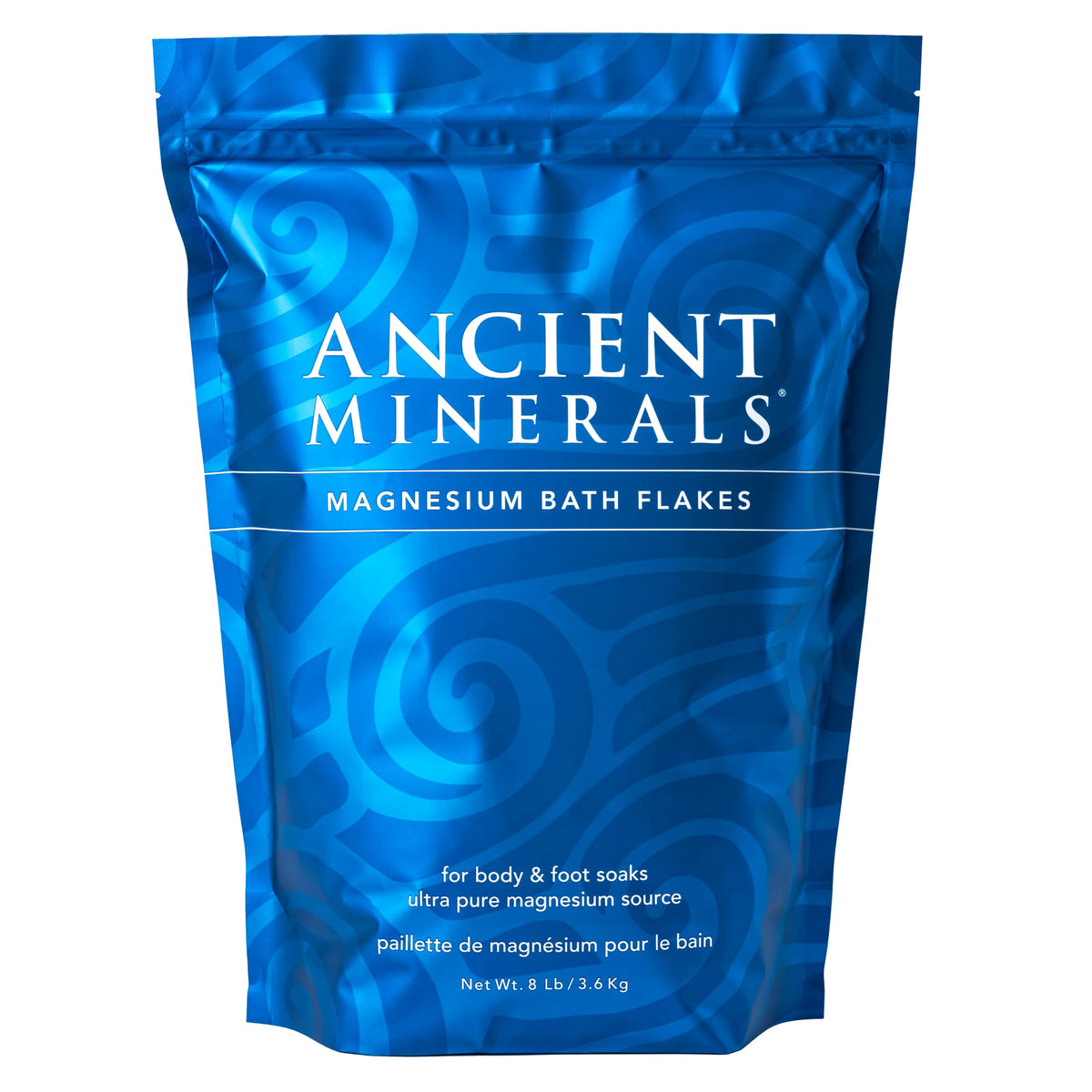 Ancient Minerals bolsa 8 libras con flakes para baño, ideal para desconectar tras un día.
